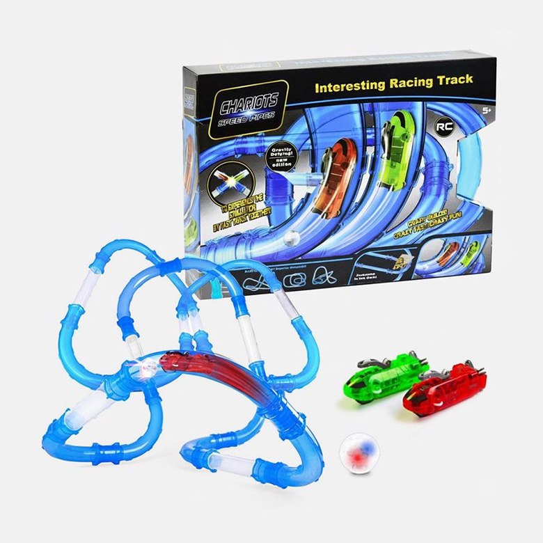 Световой трубопроводный трек Chariots Speed ​​Pipes гоночный автотрек