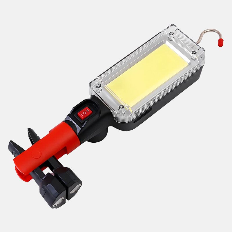 Фонарь аккумуляторный WOW ZJ-8859 COB с магнитом и крючком для подвешивания для СТО