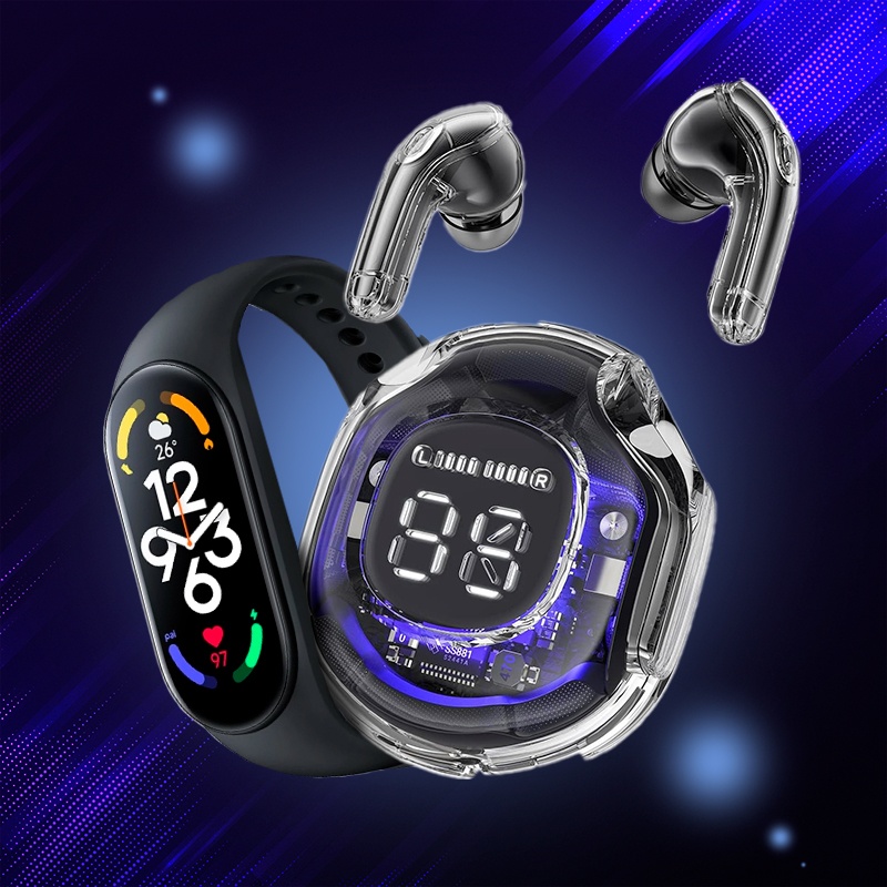 Фитнес браслет M7 + Беспроводные наушники Ultrapods Pro